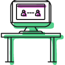 computer icon logo for mindshift.gr