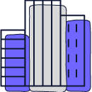 buildings logo icon for mindshift.gr